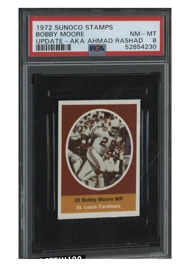 1972 Sunoco Stamps Update Bobby Moore card
