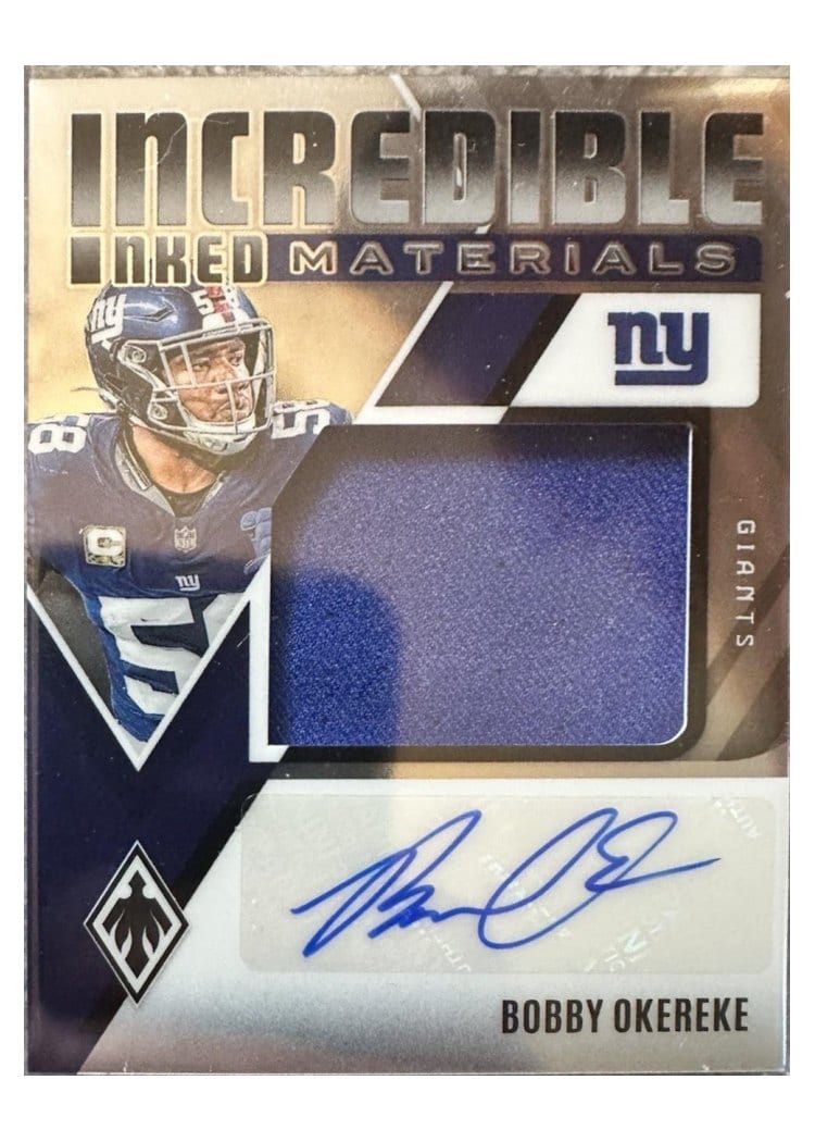 2024 Panini Phoenix Incredible Inked Materials Bobby Okereke #IIM-BOE card