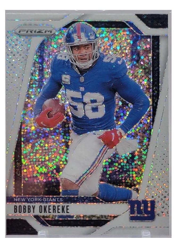 2024 Panini Prizm Base Set Bobby Okereke White Sparkle #216 card