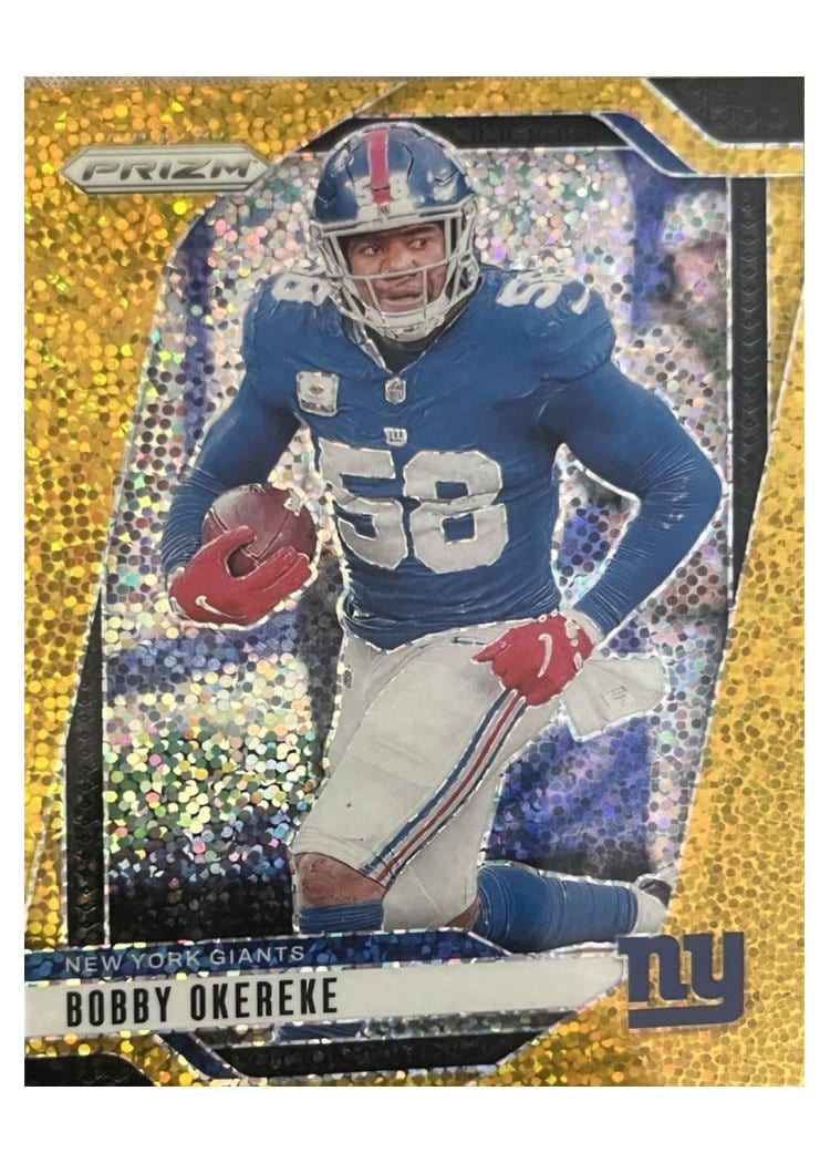 2024 Panini Prizm Base Set Bobby Okereke Gold Sparkle #216 card