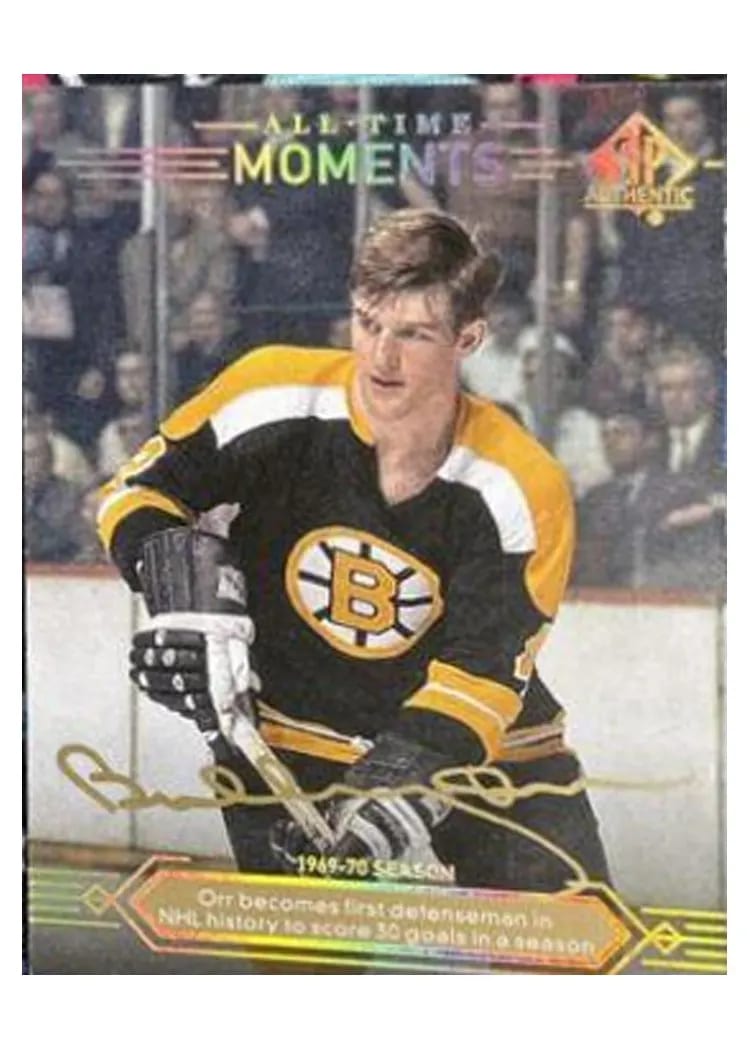 2014 SP Authentic Bobby Orr Limited Autograph #181 card