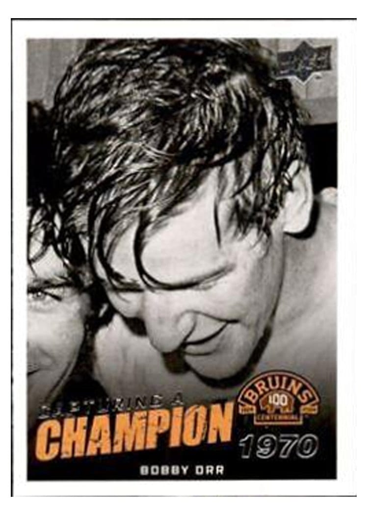 2023-24 Upper Deck Boston Bruins Centennial Capturing a Champion Bobby Orr #CC-20 card