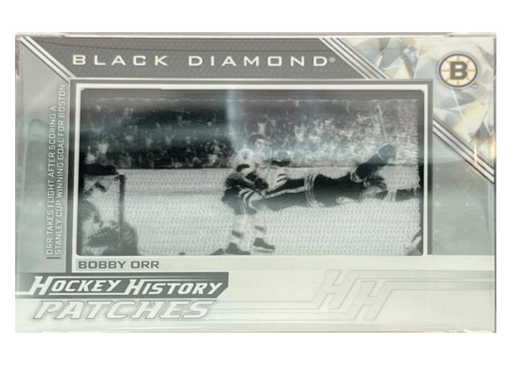 2024-25 Upper Deck Black Diamond Hockey History Patches Bobby Orr #HHP-BO card