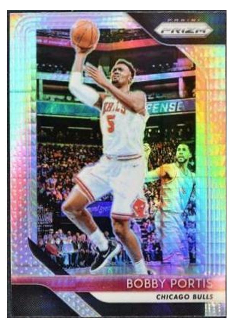 2018-19 Panini Prizm Base Set Bobby Portis Hyper Prizm #140 card