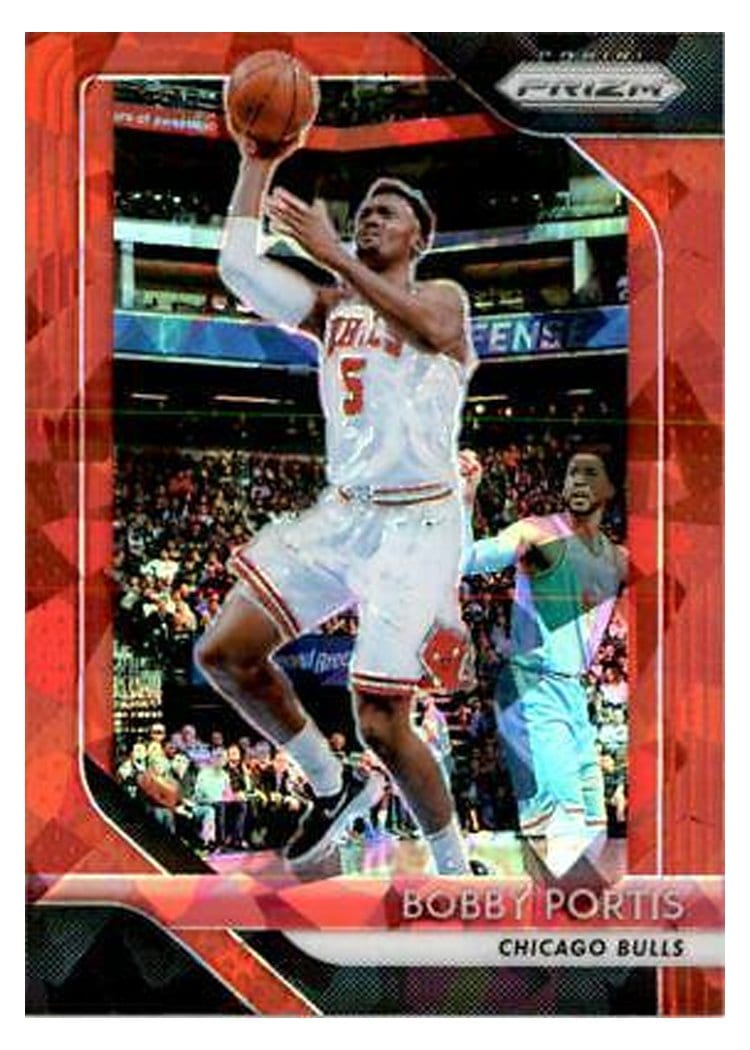 2018-19 Panini Prizm Base Set Bobby Portis Red Ice Prizm #140 card