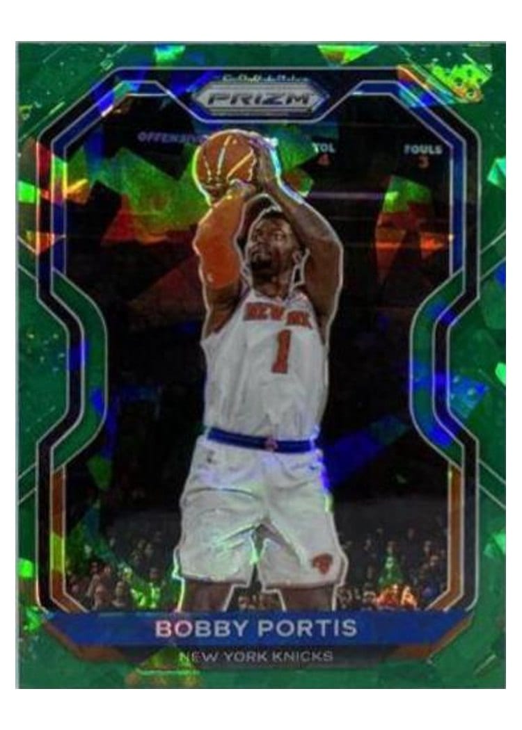 2020-21 Panini Prizm Base Set Bobby Portis Green Ice Prizm #221 card