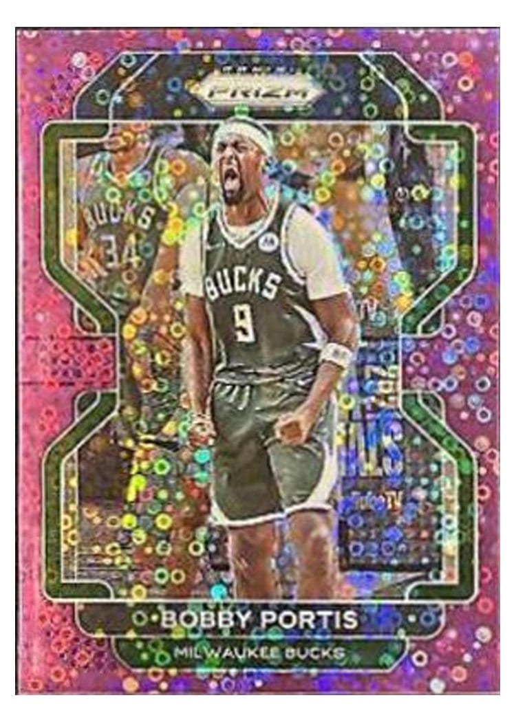 2021-22 Panini Prizm Base Set Bobby Portis Fast Break Purple Prizm #87 card