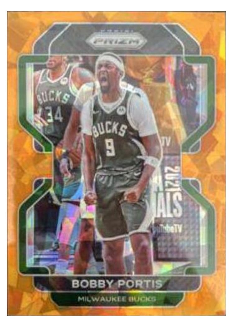 2021-22 Panini Prizm Base Set Bobby Portis Orange Ice Prizm #87 card