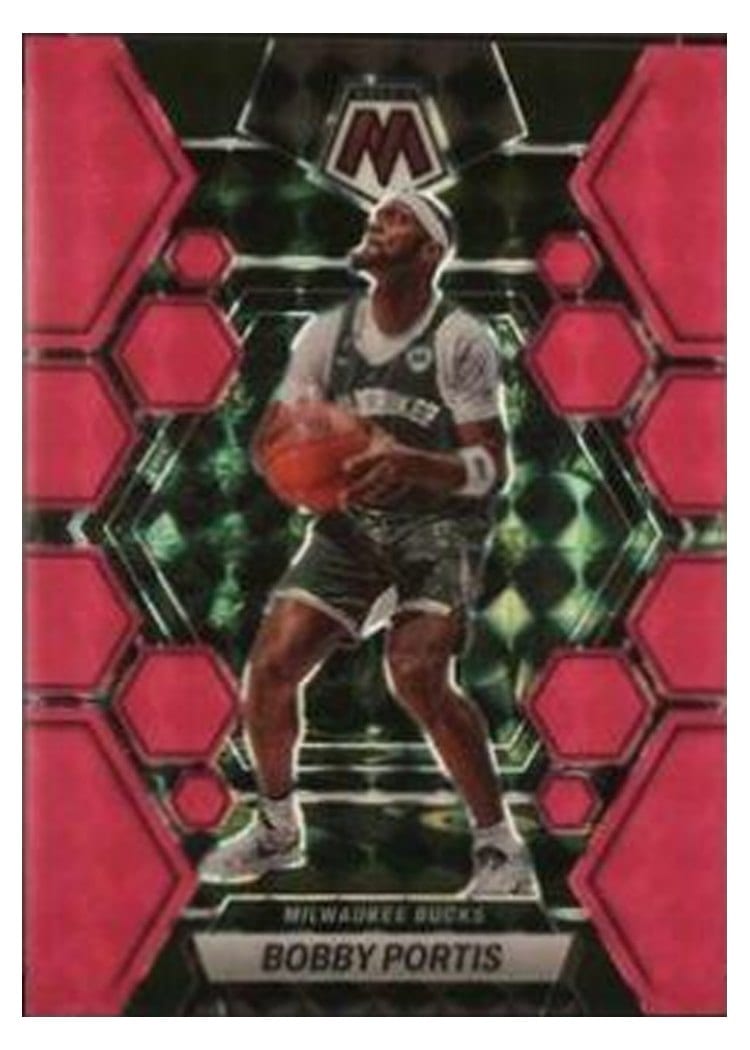 2022-23 Panini Mosaic Base Set Bobby Portis Pink Fluorescent #94 card