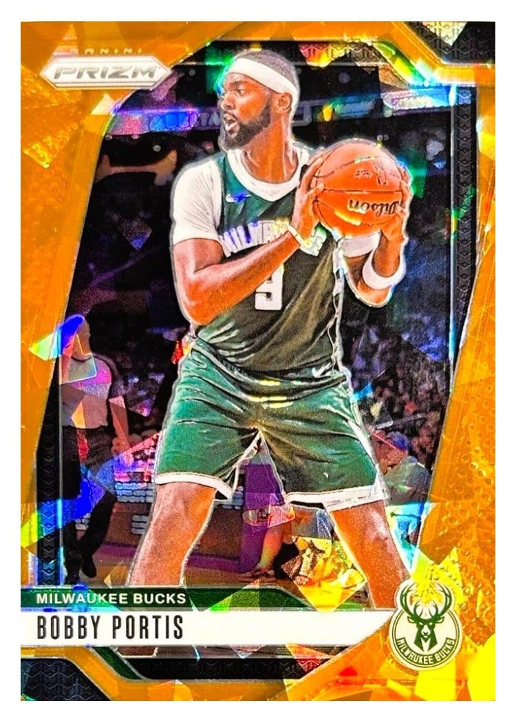 2024-25 Panini Prizm Base Set Bobby Portis Orange Ice #206 card