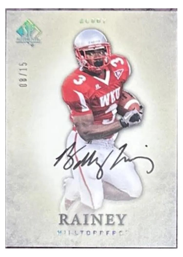 2012 SP Authentic Bobby Rainey Autograph Gold #11 card