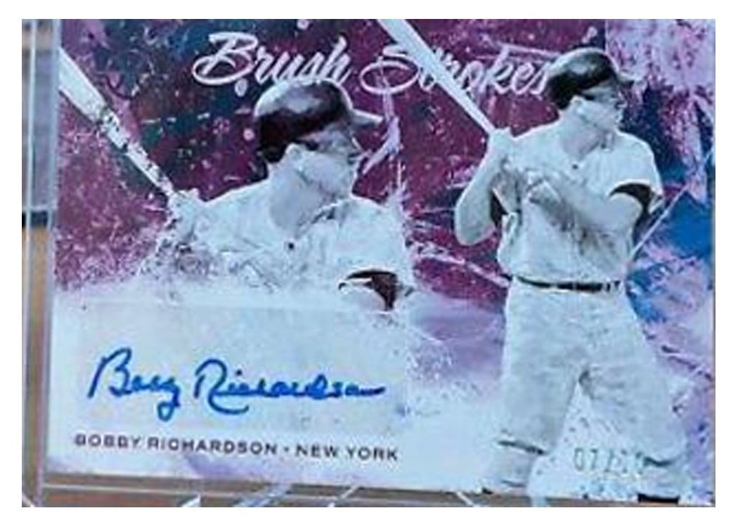 2022 Panini Diamond Kings Brush Strokes Bobby Richardson #BS-BR card
