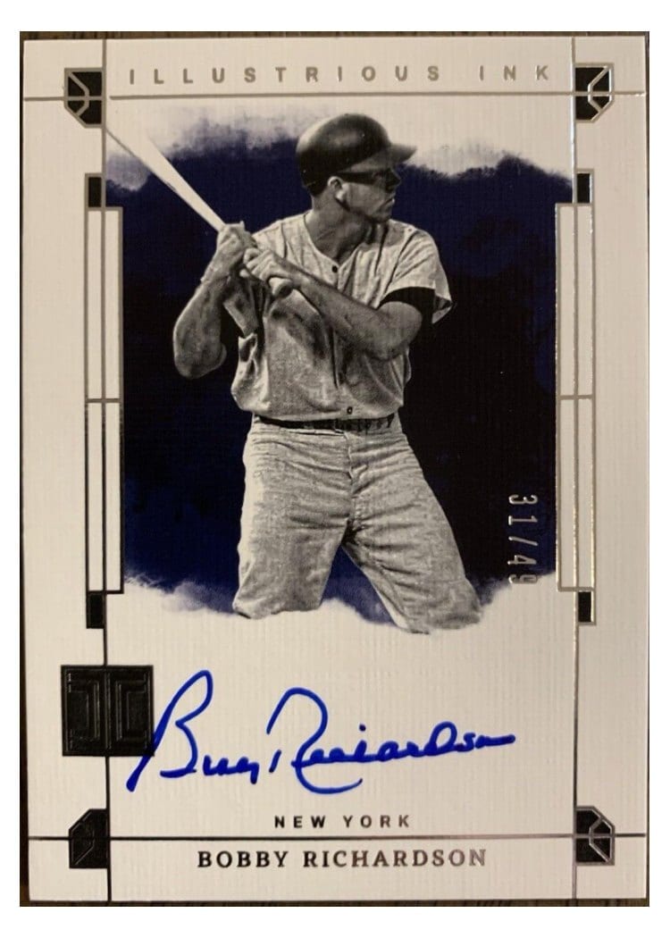2024 Panini Impeccable Illustrious Ink Bobby Richardson #II-BR card