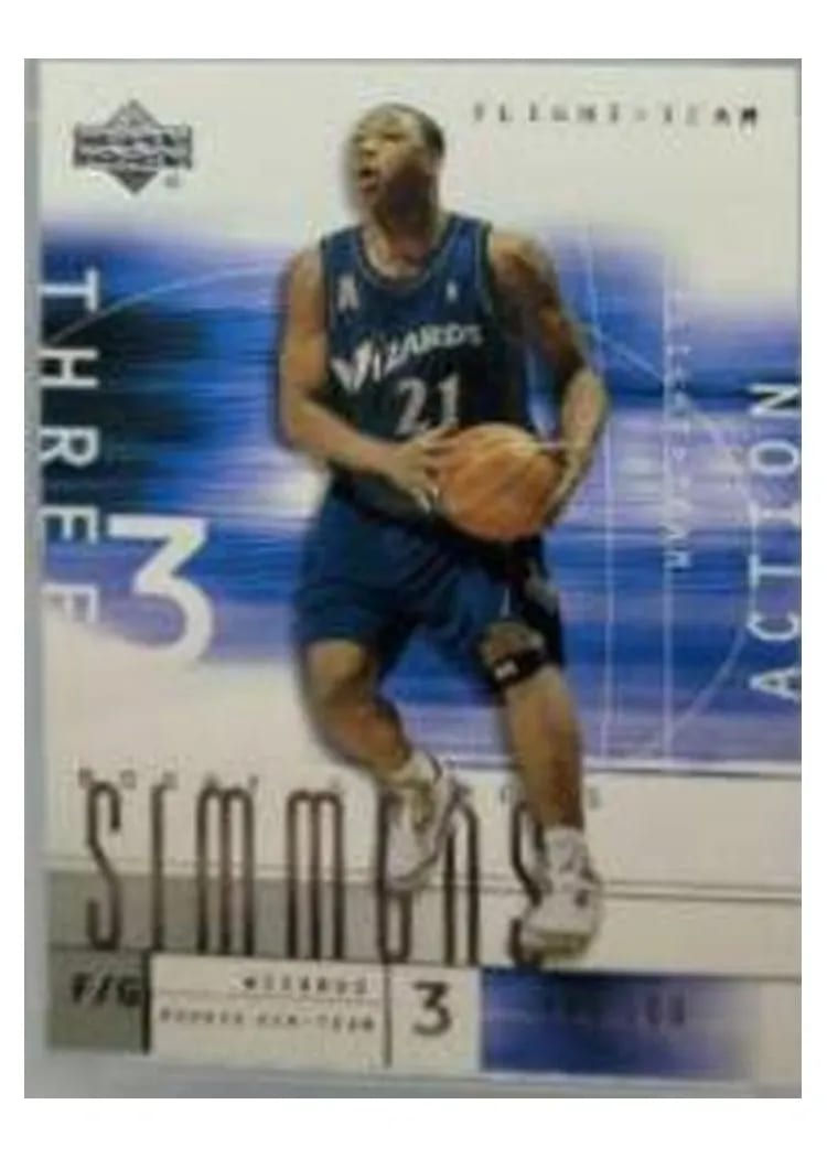 2001 Upper Deck Flight Team Bobby Simmons #114 card
