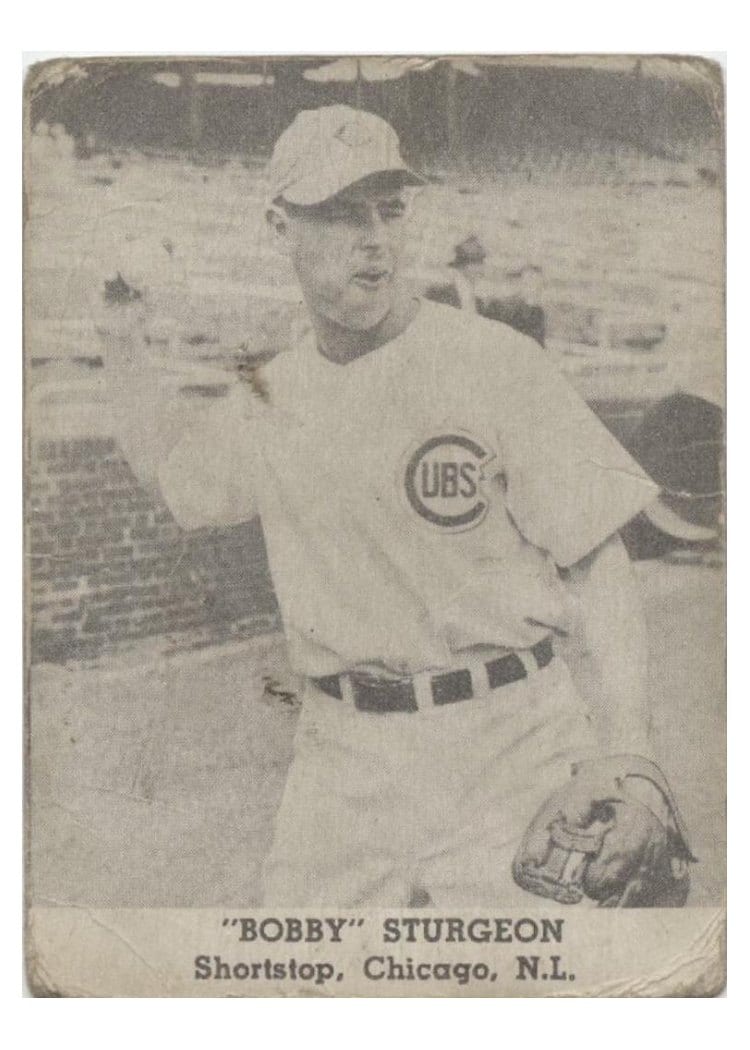 1947 Tip Top Bread 'Bobby' Sturgeon card