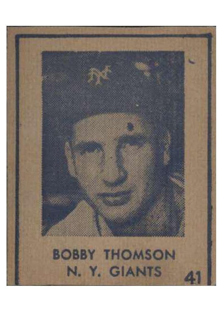 1948 R346 Blue Tint Bobby Thomson #41 card