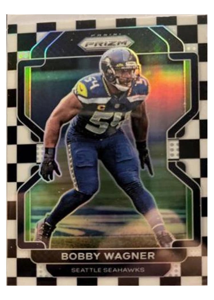 2021 Panini Prizm Base Set Bobby Wagner Black and White Checker Prizm #47 card