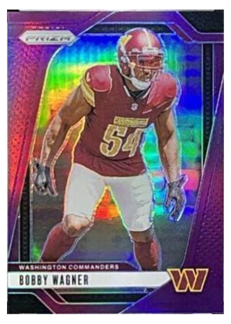 2024 Panini Prizm Base Set Bobby Wagner Purple #293 card