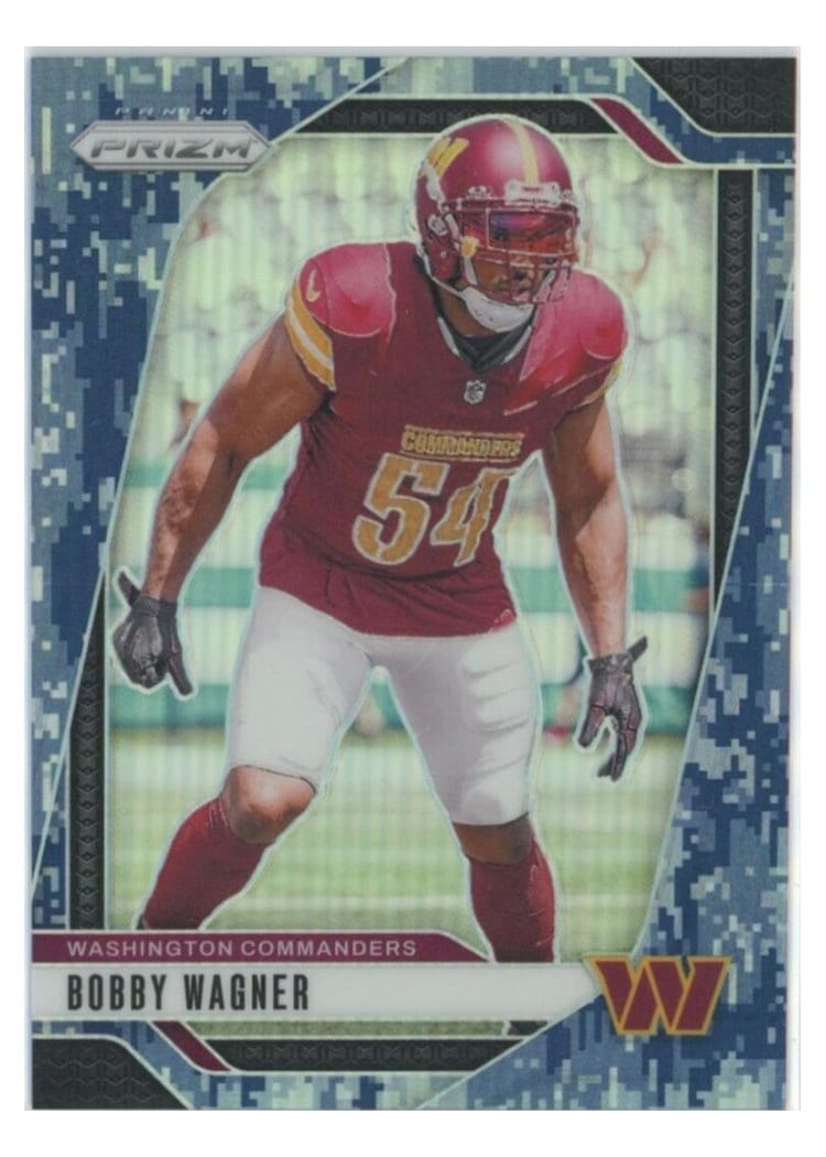 2024 Panini Prizm Base Set Bobby Wagner Navy Camo #293 card