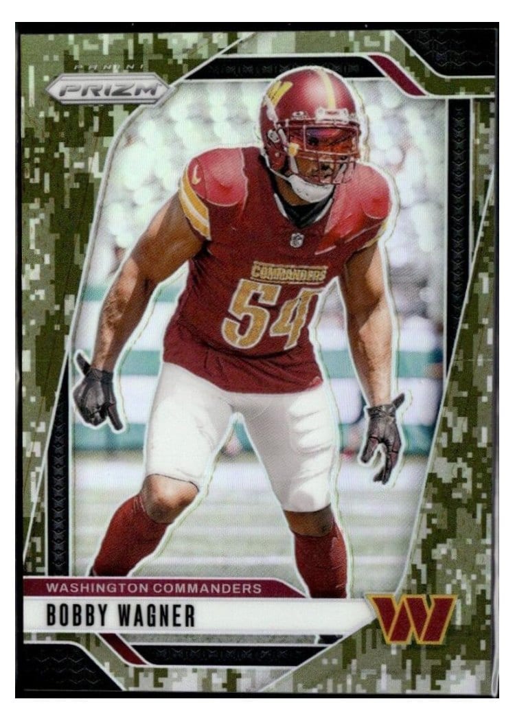 2024 Panini Prizm Base Set Bobby Wagner Forest Camo #293 card