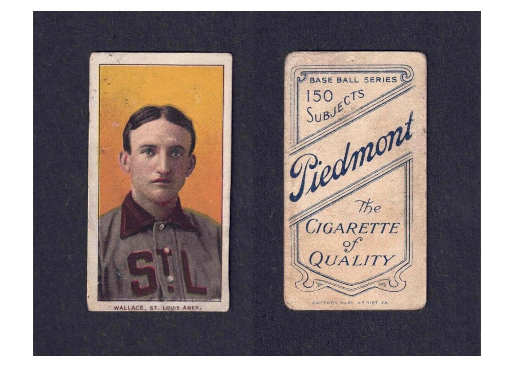 1909 T206 Piedmont 150 Bobby Wallace card