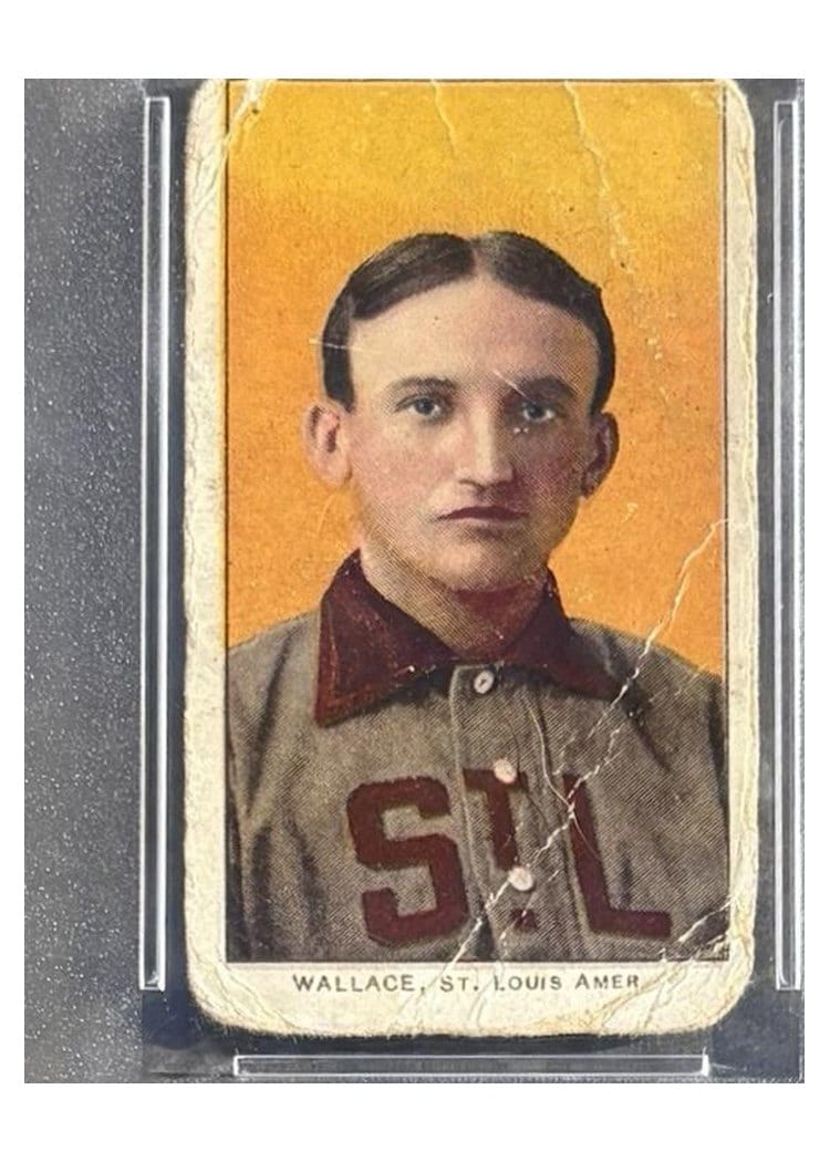 1909 T206 Sovereign 350 Bobby Wallace card