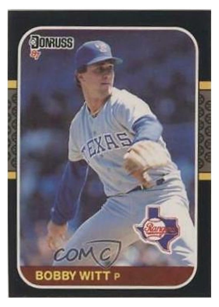 1987 Donruss Bobby Witt #99 card