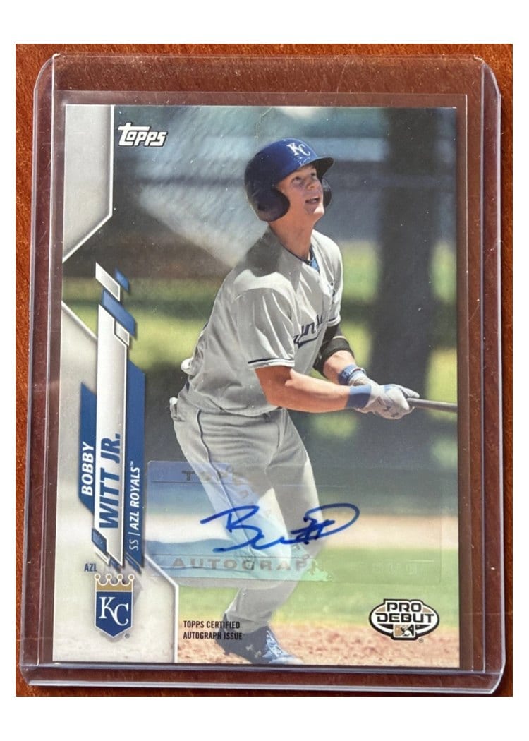 2020 Topps Pro Debut Autographs Bobby Witt Jr. #PD-50 card