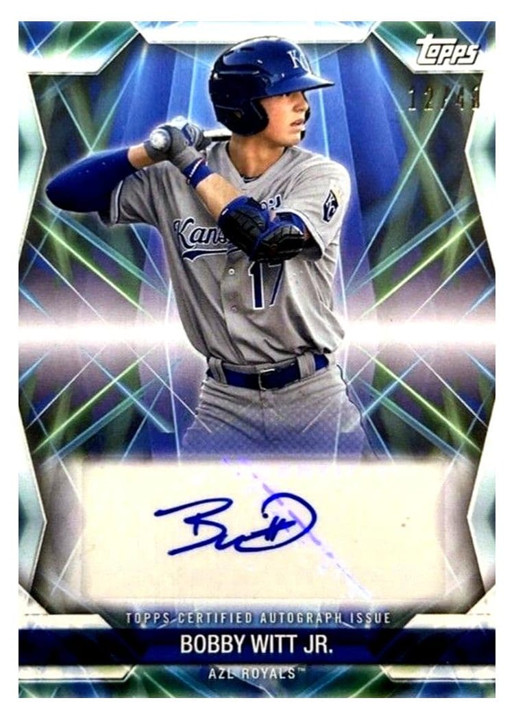 2021 Topps Pro Debut Future Cornerstones Autographs Bobby Witt Jr. #FC-BW card