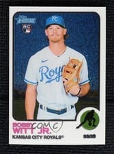 2022 Topps Heritage Chrome Bobby Witt Jr. #520 card