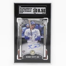 2022 Topps Museum Collection Archival Autographs Bobby Witt Jr. #AA-BWJ card