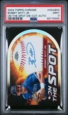 2024 Topps Chrome On the Spot Die-Cut Autographs Bobby Witt Jr. #OSA-BW card