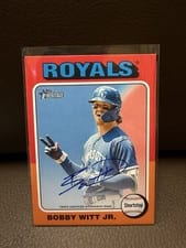 2024 Topps Heritage Real One Autograph Bobby Witt Jr. #ROA-BWI
