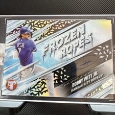 2024 Topps Pristine Frozen Ropes Autograph Bobby Witt Jr. #FRA-BW card