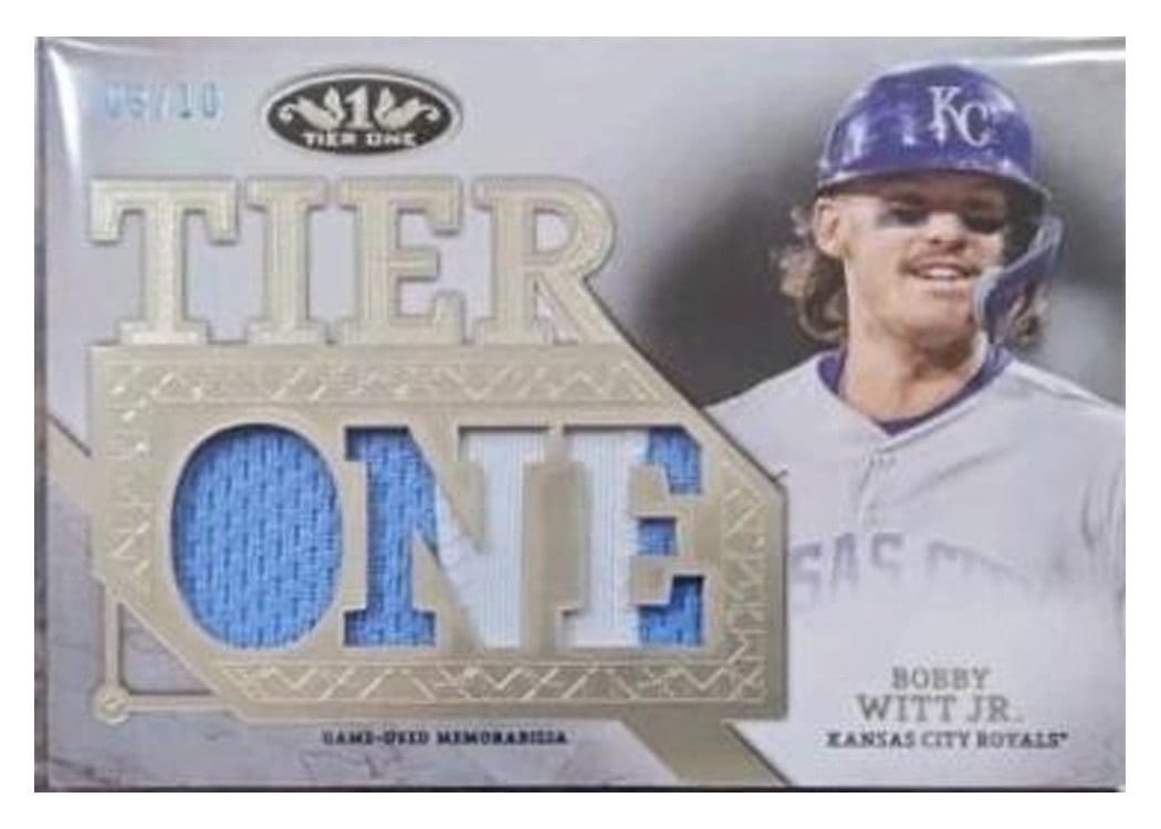 2024 Topps Tier One Die-Cut Relics Bobby Witt Jr. #T1RD-BW card