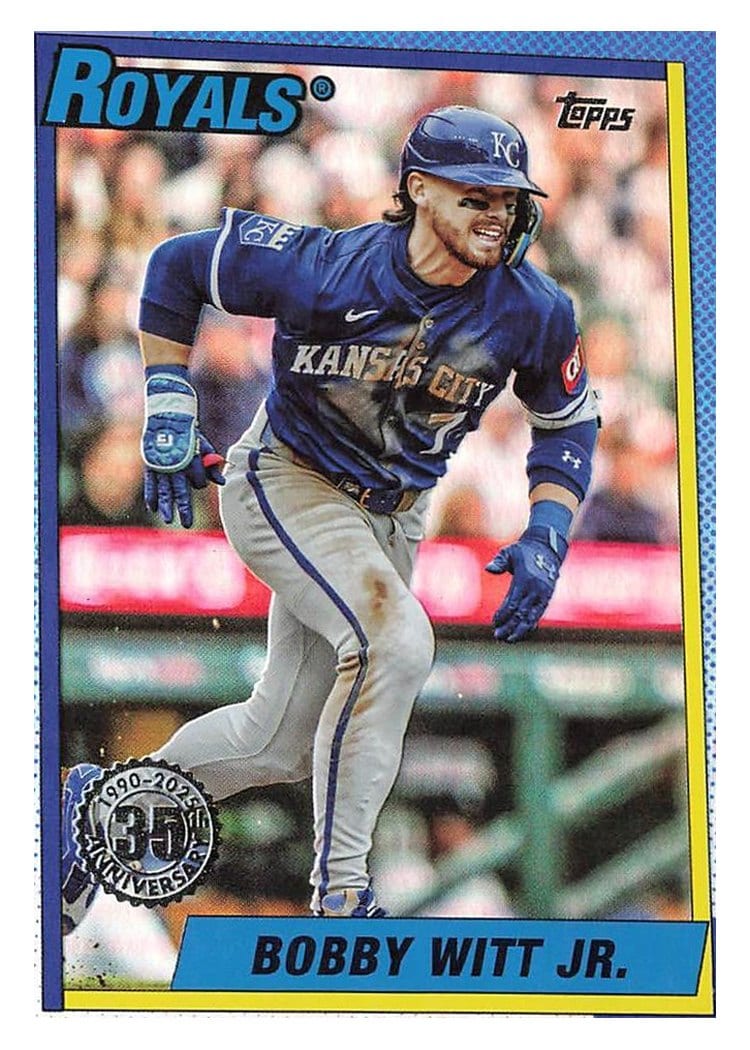 2025 Topps Update 1990 Topps Baseball Bobby Witt Jr. #U90-31 card