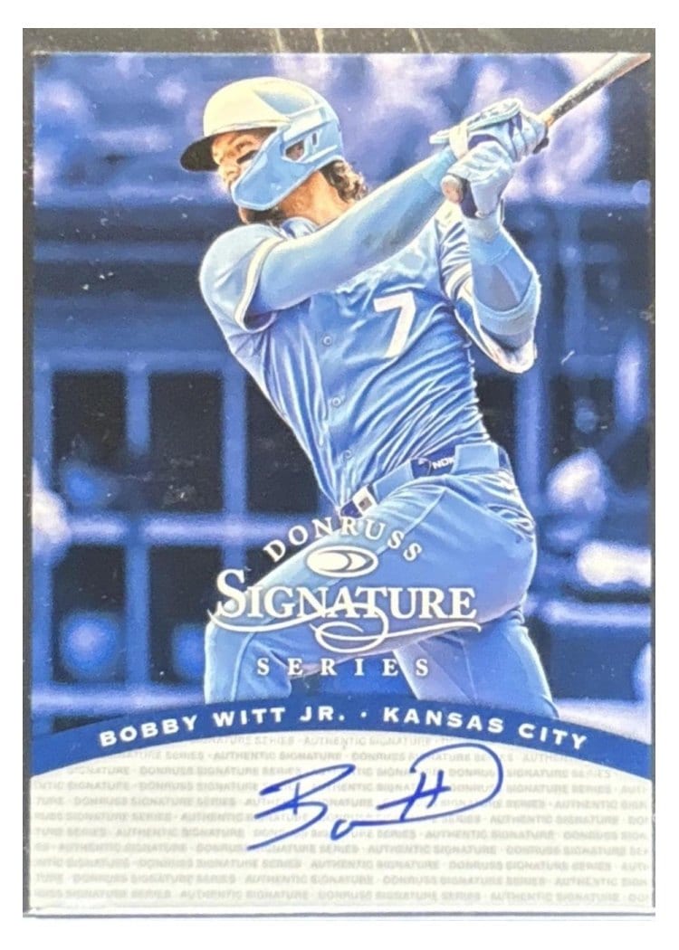 2026 Donruss Retro 1997 Donruss Signature Series Autographs Bobby Witt Jr. #8 card