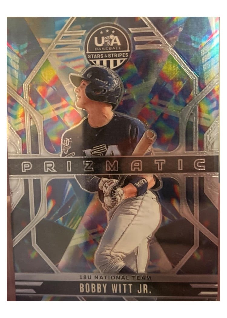 2026 Panini Stars & Stripes Prizm Prizmatic Bobby Witt Jr. #5 card