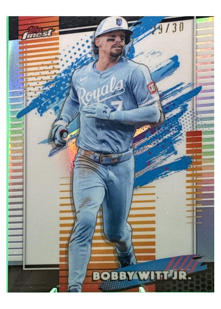 2026 Topps Finest Bobby Witt Jr. White Refractor #107 card