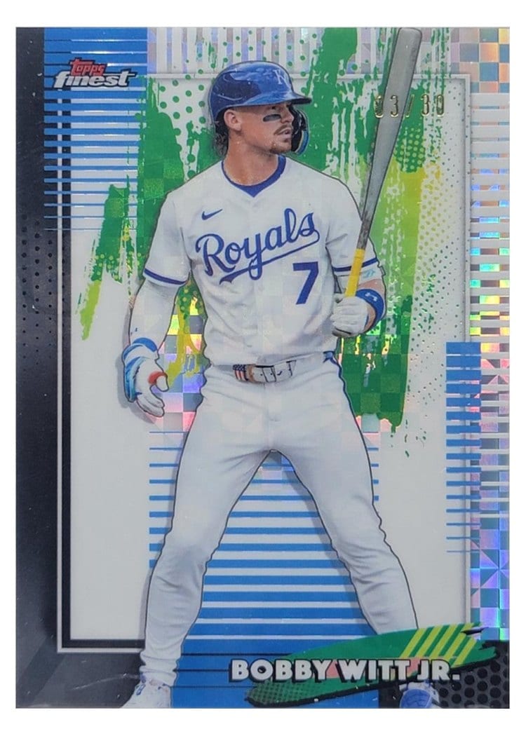 2026 Topps Finest Bobby Witt Jr. White X-Fractor #7 card