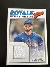 2026 Topps Heritage Real One Relics Bobby Witt Jr. #ROR-BW