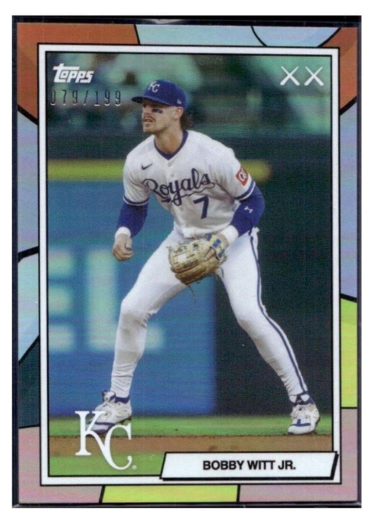 2026 Topps KAWS X MLB Bobby Witt Jr. Aqua #5 card