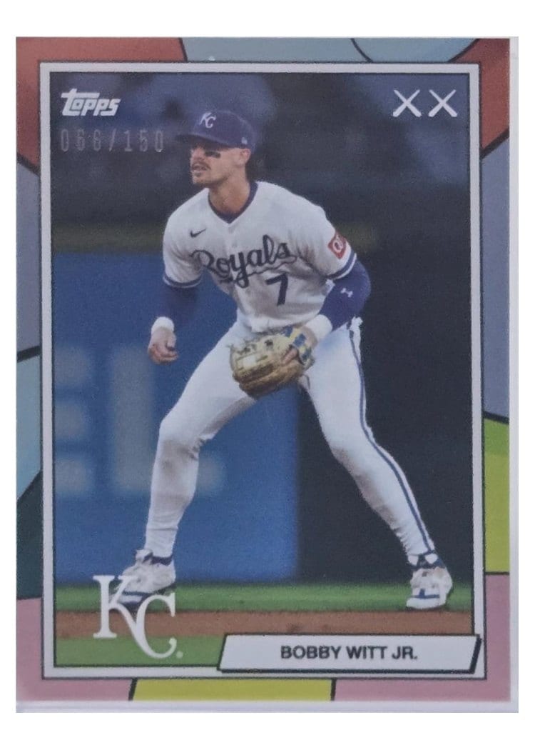 2026 Topps KAWS X MLB Bobby Witt Jr. Blue #5 card