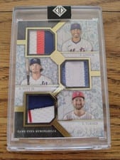 2024 Topps Transcendent Collection Triple Patch Bobby Witt Jr. / Francisco Lindor / Trea Turner #TPC-LWT card