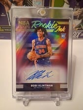 2024-25 Hoops Rookie Ink Bobi Klintman #RI-BOB card