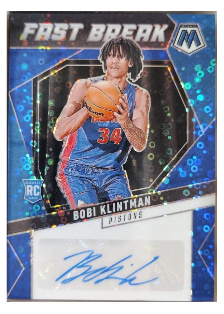 2024-25 Panini Mosaic Autographs Fast Break Bobi Klintman #AFB-BOB card