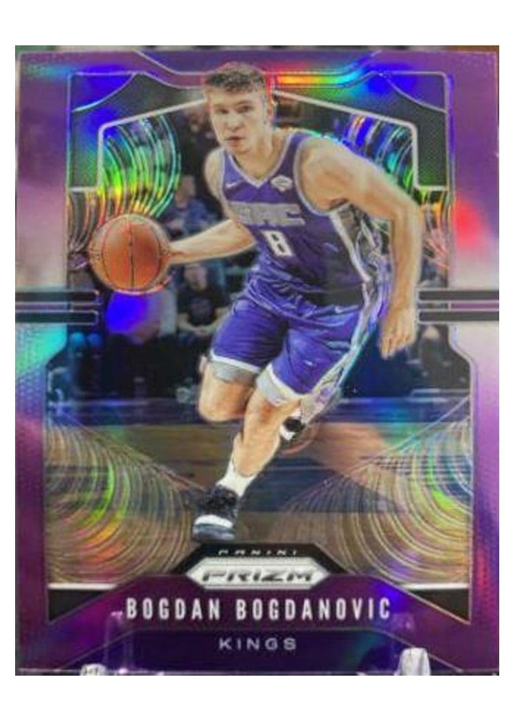 2019-20 Panini Prizm Base Set Bogdan Bogdanovic Purple Prizm #131 card