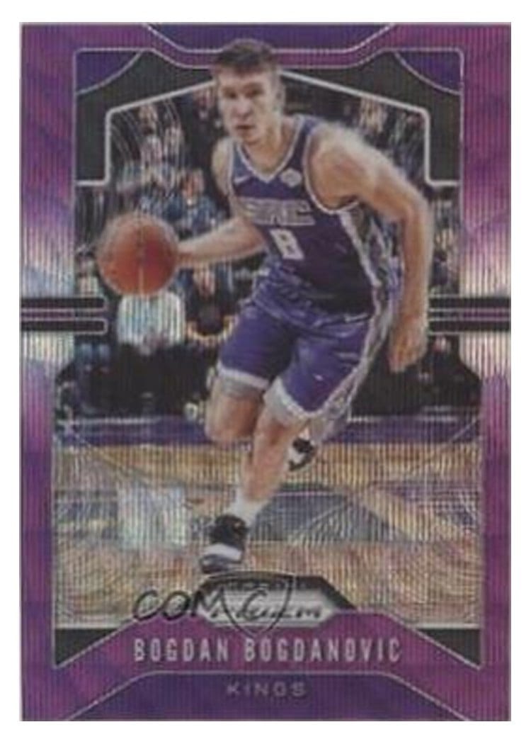 2019-20 Panini Prizm Base Set Bogdan Bogdanovic Purple Wave Prizm #131 card