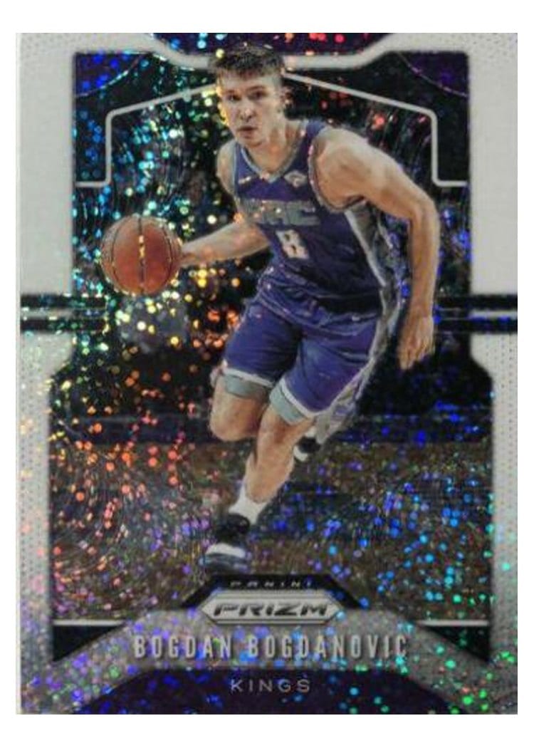2019-20 Panini Prizm Base Set Bogdan Bogdanovic White Sparkle Prizm #131 card