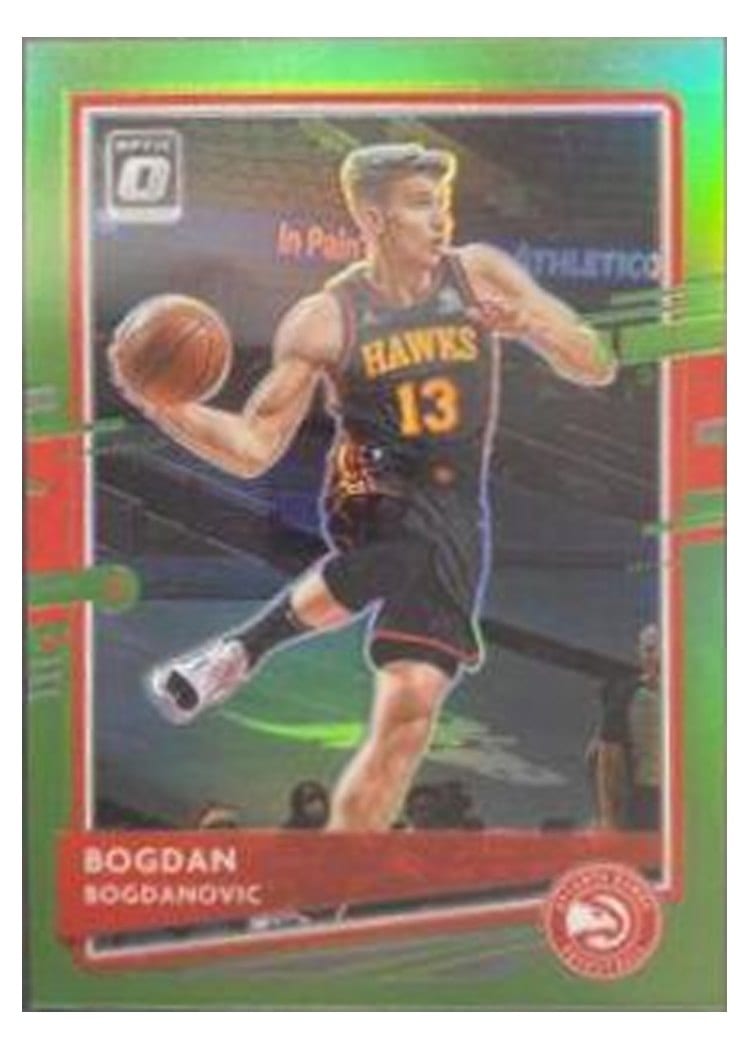 2020-21 Donruss Optic Base Set Bogdan Bogdanovic Lime Green #104 card